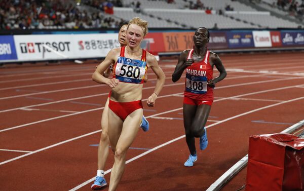 Она выступала в беге на дистанции в 10 км. - Sputnik Кыргызстан
