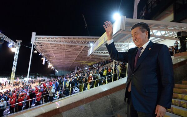 Президент КР Сооронбай Жээнбеков на церемонии открытия III Всемирных игр кочевниковм - Sputnik Кыргызстан