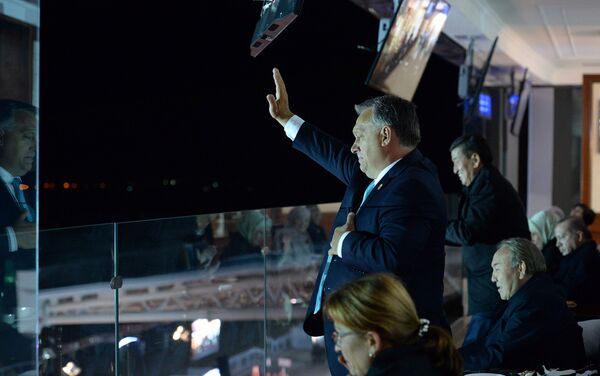 Премьер-министр Венгрии Виктор Орбан на церемонии открытия III Всемирных игр кочевников - Sputnik Кыргызстан