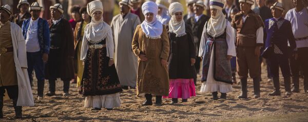 III Всемирные игры кочевников. 2 день. Торжественная церемония открытия этногородка в урочище Кырчын - Sputnik Кыргызстан