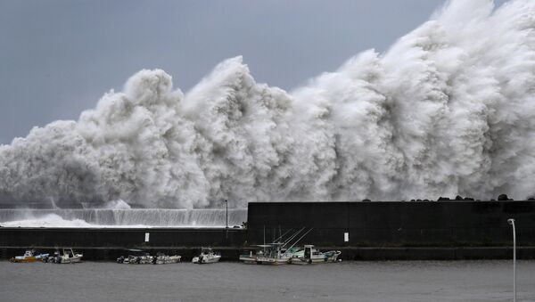 Тайфун Джеби в Японии. Архивное фото - Sputnik Кыргызстан
