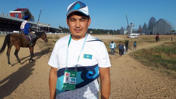 Президент федерации по кокпару Казахстана Ерлен Оспанов - Sputnik Кыргызстан