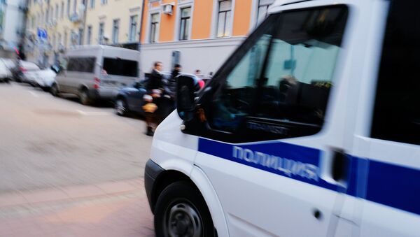 Автомобиль полиции на улице Москвы. Архивное фото - Sputnik Кыргызстан