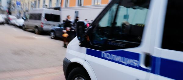 Автомобиль полиции на улице Москвы. Архивное фото - Sputnik Кыргызстан