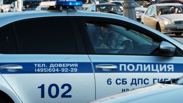 Москва шаарындагы полиция автоунаасы. Архив - Sputnik Кыргызстан