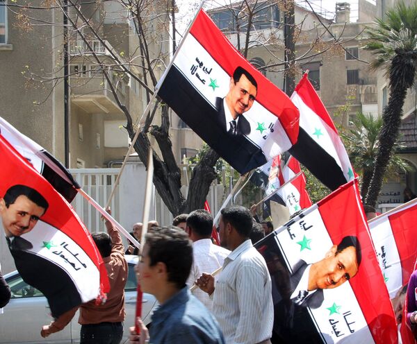 Манифестация в центре Дамаска - Sputnik Кыргызстан