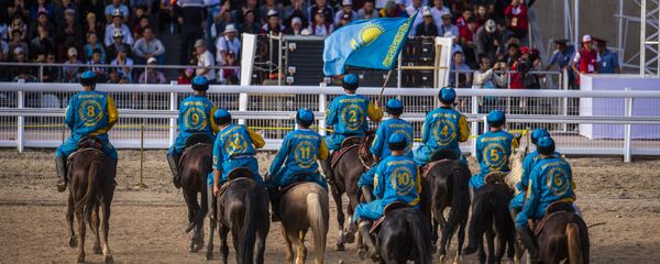 Казакстандын Көкпар оюнчулары. Архив - Sputnik Кыргызстан