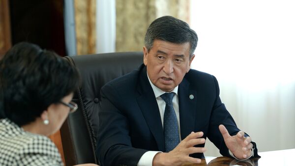 Президент Сооронбай Жээнбеков принял Гульмиру Кудайбердиеву - Sputnik Кыргызстан