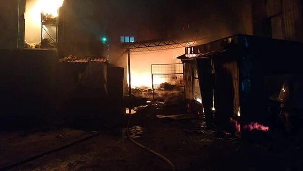 Пожар на рынке Мадина в Бишкеке - Sputnik Кыргызстан