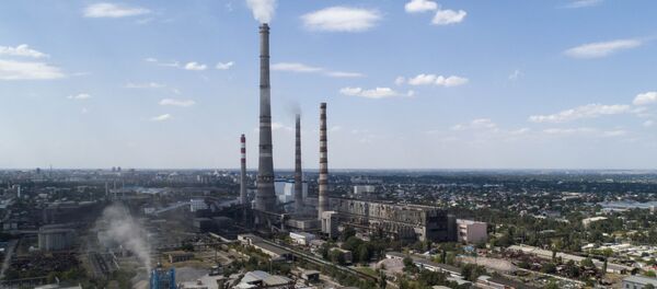 Работа ТЭЦ Бишкека Работа ТЭЦ Бишкека - Sputnik Кыргызстан