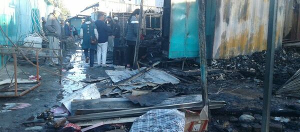 Пожар на рынке Каракола - Sputnik Кыргызстан