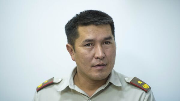 Начальник оперативно-дежурной службы пожаротушения Бишкека Урмат Сариев - Sputnik Кыргызстан
