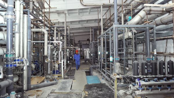 Ход строительства нового цеха химической водоочистки в ТЭЦ Бишкека - Sputnik Кыргызстан