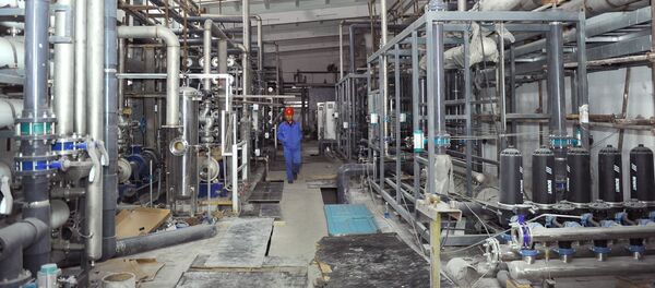 Ход строительства нового цеха химической водоочистки в ТЭЦ Бишкека - Sputnik Кыргызстан