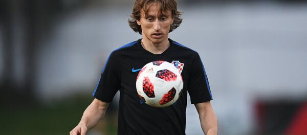 Полузащитник клуба Реал Мадрид и футбольной сборной Хорватии Лука Модрич. Архивное фото - Sputnik Кыргызстан