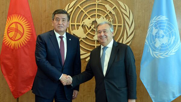 Поездка президента КР в Нью-Йорк для участия в общих дебатах 73-й сессии Генеральной Ассамблеи ООН - Sputnik Кыргызстан