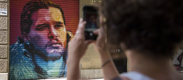 Граффити в Барселоне Граффити в Барселоне - Sputnik Кыргызстан