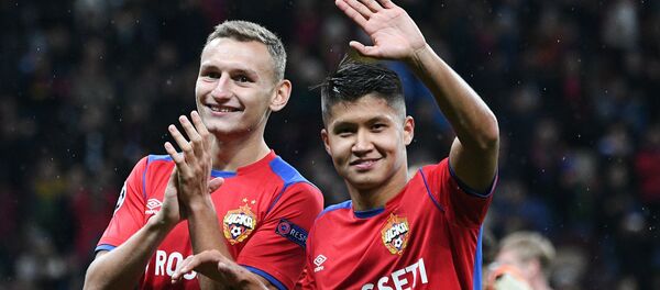 Уроженец Кыргызстана, полузащитник московского футбольного клуба ЦСКА Ильзат Ахметов. Архивное фото - Sputnik Кыргызстан