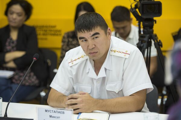 Старший инспектор батальона УОБДД Бишкека Максат Мустапаев - Sputnik Кыргызстан
