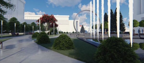 ЖК депутаты курулушуна каршы чыккан сквердин көрүнүшү. Видео - Sputnik Кыргызстан