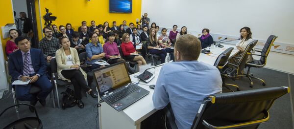 Мастер-класс по медиаменеджменту в рамках образовательного проекта SputnikPro - Sputnik Кыргызстан