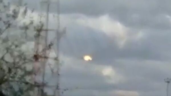 Видео крушения истребителя в Подмосковье опубликовало ТВ - Sputnik Кыргызстан
