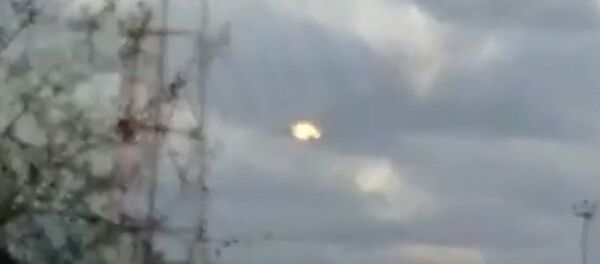 Видео крушения истребителя в Подмосковье опубликовало ТВ - Sputnik Кыргызстан