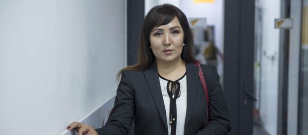 Эмгек жана социалдык өнүктүрүү министрлигинин өкүлү Айкөл Турганбаева. Архив - Sputnik Кыргызстан