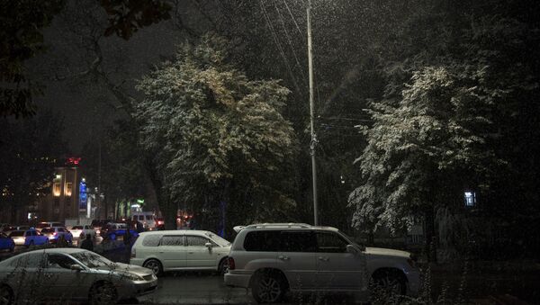 Первый снег выпал в Бишкеке - Sputnik Кыргызстан