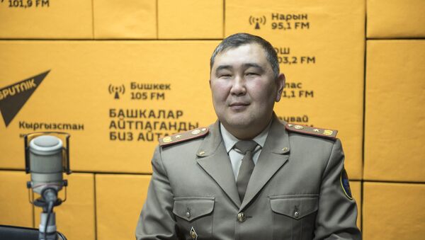 Начальник управления МЧС КР по Чуйской области Азиз Эгембердиев - Sputnik Кыргызстан