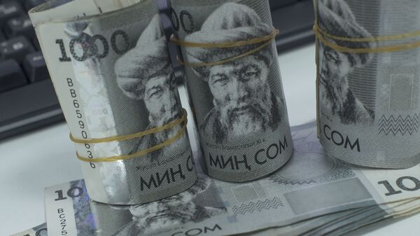 Сомовые купюры. Иллюстративное фото - Sputnik Кыргызстан