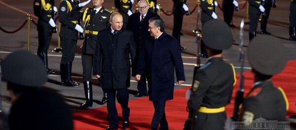 Визит Путина в Узбекистан Визит Путина в Узбекистан - Sputnik Кыргызстан