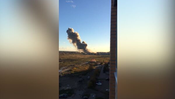 Видео с места взрыва на заводе под Петербургом - Sputnik Кыргызстан