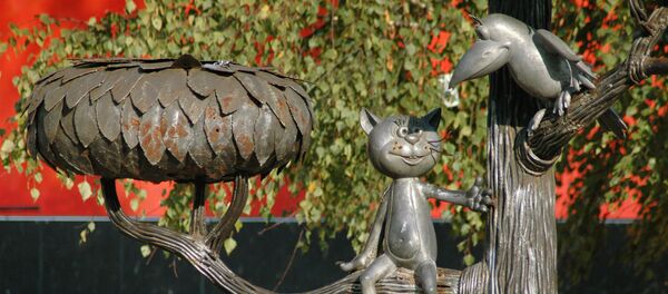 Памятник герою мультфильма Котёнок с улицы Лизюкова Памятник герою мультфильма Котёнок с улицы Лизюкова - Sputnik Кыргызстан