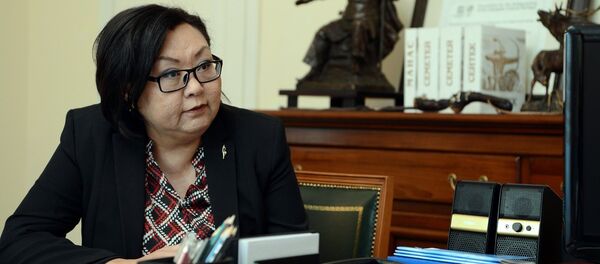 Президенттик аппараттын Жарандык өнүктүрүү жана этностук саясат бөлүмүнүн экс башчысы Мира Карыбаева. Архив - Sputnik Кыргызстан