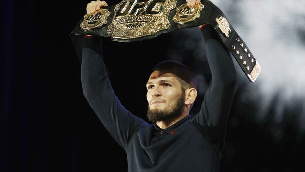 Чемпион UFC в легком весе Хабиб Нурмагомедов. Архивное фото - Sputnik Кыргызстан