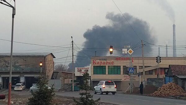 Пожар в кафе в Бишкеке - Sputnik Кыргызстан