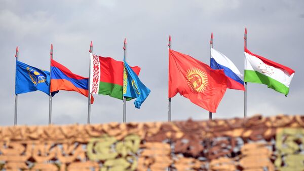 Флаги стран участников ОДКБ. Архивное фото - Sputnik Кыргызстан