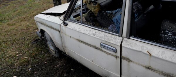 Поврежденный в ДТП автомобиль. Архивное фото - Sputnik Кыргызстан