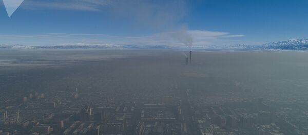 Смог над Бишкеком, вид с дрона - Sputnik Кыргызстан