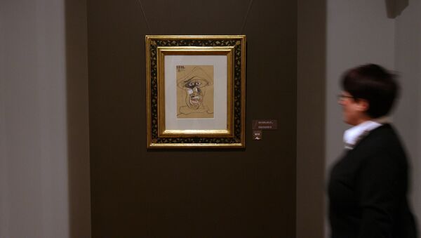 Картина Пабло Пикассо Голова Арлекина - Sputnik Кыргызстан