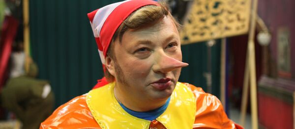 Юрий Гальцев в роли Буратино. Архивное фото - Sputnik Кыргызстан