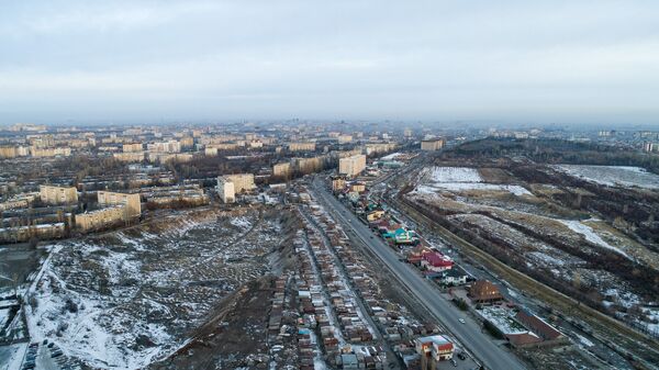 Вид с дрона на утренний Бишкек - Sputnik Кыргызстан