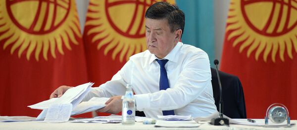 Кыргызстандын президенти Сооронбай Жээнбеков. Архив - Sputnik Кыргызстан
