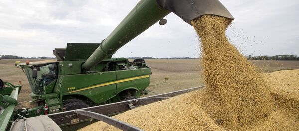 Сбор сои в штате Индиана. США - Sputnik Кыргызстан