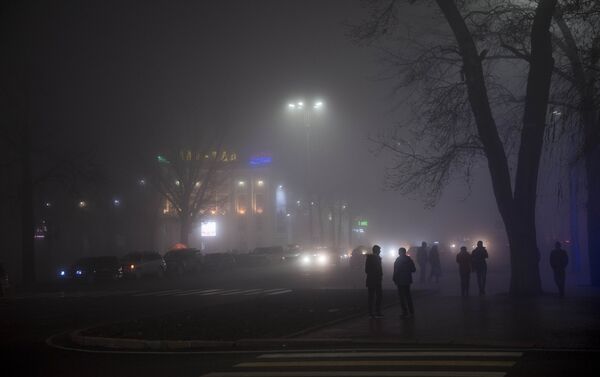Главное управление обеспечения безопасности дорожного движения обратилось к водителям из-за тумана в Чуйской области. - Sputnik Кыргызстан