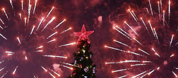 Запуск фейерверков в честь нового года. Архивное фото - Sputnik Кыргызстан