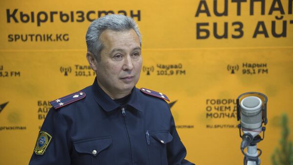 Старший инспектор Главного Управления патрульной милиции МВД Ахмед Нурманбетов - Sputnik Кыргызстан