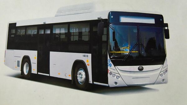 Автобус, работающий на газе который будет поставляться в Бишкек китайской корпорацией - Sputnik Кыргызстан