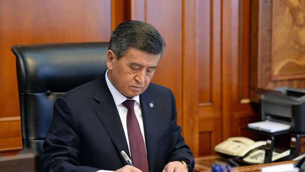 Кыргыз Республикасынын Президенти Сооронбай Жээнбеков  - Sputnik Кыргызстан